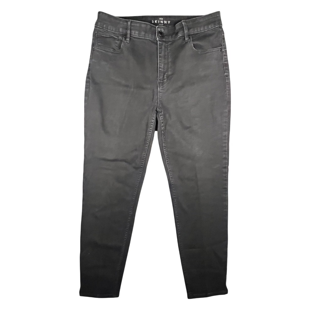 White House Black Market The Skinny Crop Jeans Women's Size 10 High‎ Rise Black